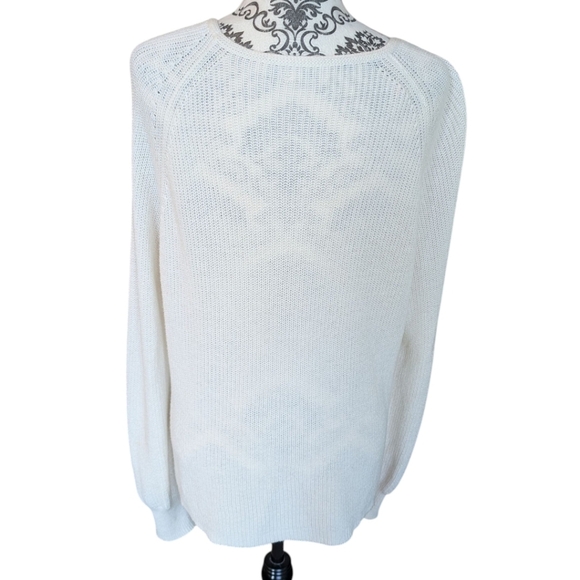 Aritzia Wilfred Granada Cardigan Preppy Clean Girl Boyfriend Womens M Ivory - Picture 4 of 12